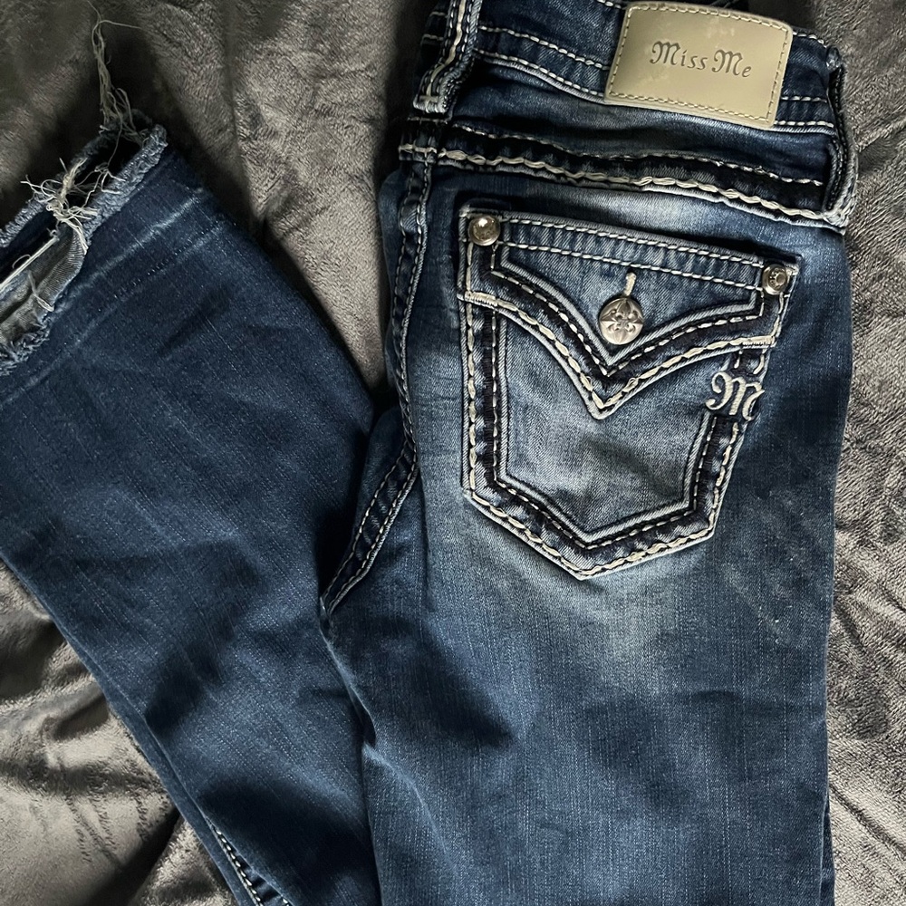 Miss Me Women's Dark Blue Boot Cut Jeans